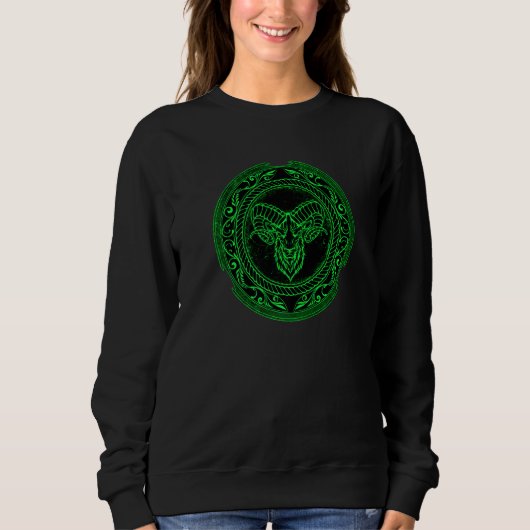 Viking Celtic Ram Aries Zodiac  1 Trui (Voorkant)