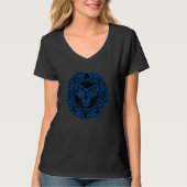 Viking Celtic Ram Aries Zodiac T-shirt (Voorkant)