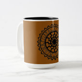 Viking Celtic Sun Rune Calendar Ceramic Mok (Voorkant links)