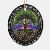Viking Celtic Tree of Life Knot Wiccan WitchPagan Keramisch Ornament (Links)