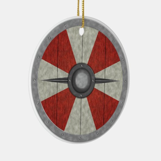 Viking Circle Shield Keramisch Ornament (Rechts)