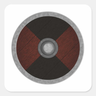 Viking Circle Shield Vierkante Sticker