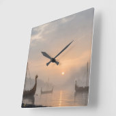 Viking Clock Vierkante Klok (Hoek)