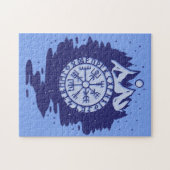 Viking Compass Nordic Symbols Legpuzzel (Horizontaal)