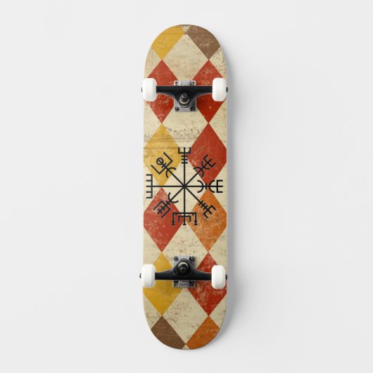 Viking Compass Skateboard. Persoonlijk Skateboard (Voorkant)