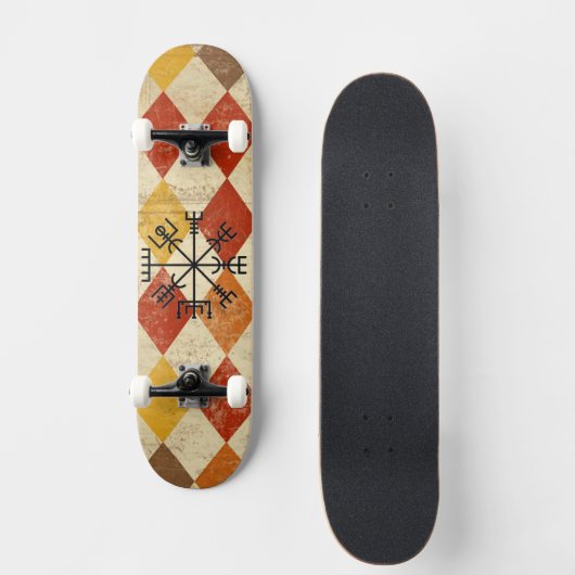 Viking Compass Skateboard. Persoonlijk Skateboard (Voorkant)