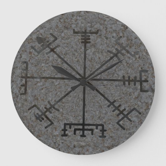 Viking Compass Wall Clock Grote Klok (Voorkant)