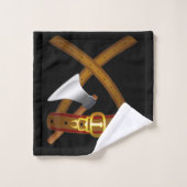 Viking Costume Halloween Belt Ax Easy Cosplay Bad Handdoek (Wasdoekje)