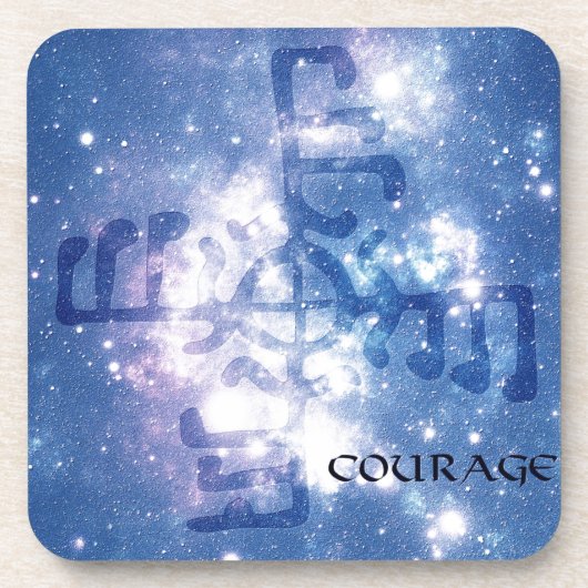 Viking Courage-symbool Onderzetter (Voorkant)