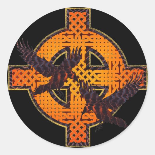 Viking Cross Sticker (Voorkant)