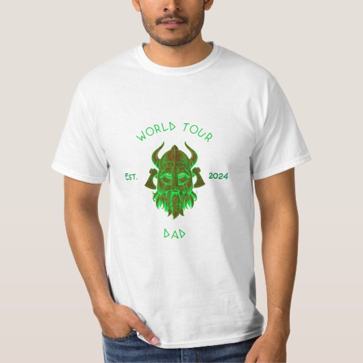 Viking Dad World Tour T-shirt (Voorkant)