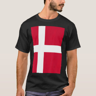 Viking Deense Nationale Vlag Denemarken T-shirt