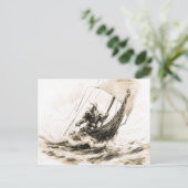 Viking Deity Sketch Pen Drawing of Norse God Odin Briefkaart (Staand voorkant)