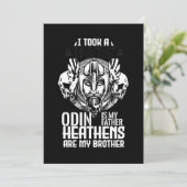 Viking DNA Warrior Norse Mythology Valhalla Gift Kaart (Staand voorkant)