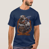 Viking Dog Boy vriend T-shirt (Voorkant)
