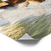 Viking dorp, water en oceaan | AI Art Poster (Hoek)