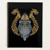 Viking Dragon Valknut Helmet Valhalla God Odin Planner (Voorkant)
