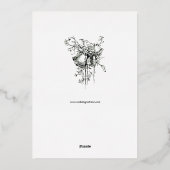  Viking Dragon weet over grenshuwelijk Folie Uitnodiging (Achterkant)