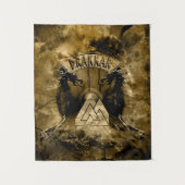 Viking Drakkar Dragons Valhalla Wandkleed (Voorkant)