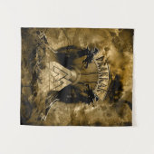 Viking Drakkar Dragons Valhalla Wandkleed (Voorkant (horizontaal))