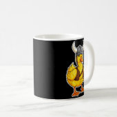 Viking Duck Funny Warrior Design  Koffiemok (Voorkant rechts)