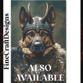 Viking Duitse Herder Hond Warrior BS1 Decoupage Tissuepapier