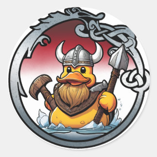 Viking eend sticker