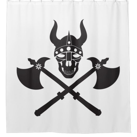 Viking emblem douchegordijn (Voorkant)
