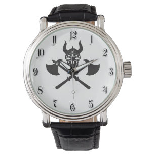 Viking emblem horloge