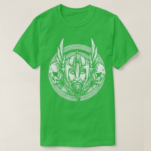 Viking Face Tekening T-shirt (Design voorkant)