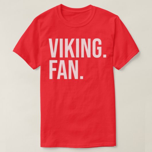 Viking Fan White text T-shirt (Design voorkant)