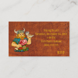 Viking Feast RSVP-kaart Informatiekaartje