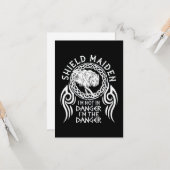 viking fenrir shieldmaiden kaart (Voorkant / Achterkant in situ)