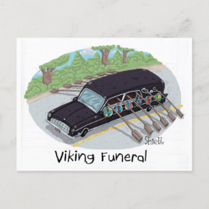Viking Funeral. Briefkaart