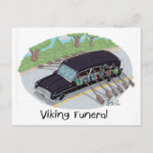 Viking Funeral. Briefkaart (Voorkant)