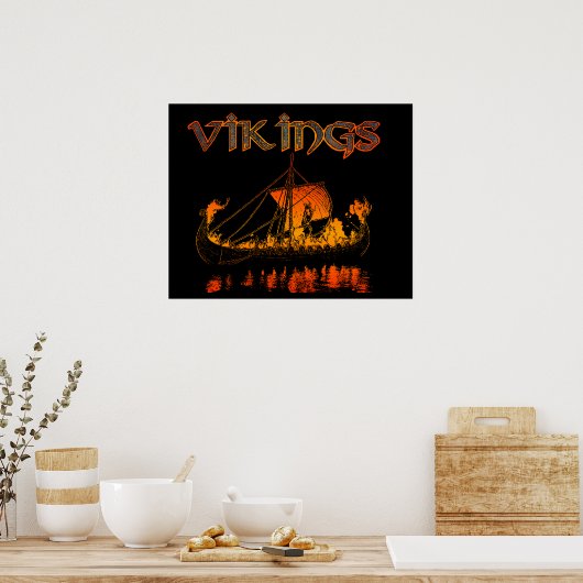 Viking Funeral Poster (Keuken)