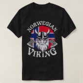 Viking Funny Norway vlag Vikings T-shirt (Design voorkant)