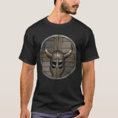 Viking Gehoornde Helm Schild  T-shirt (Voorkant)