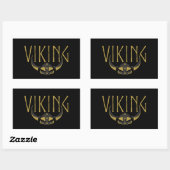 Viking Gehoornde Helm Stickers (Vel)