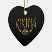 Viking Gehoornde Helm Versieringen Keramisch Ornament (Links)