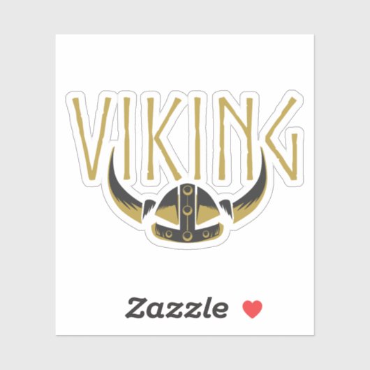 Viking Gehoornde Helm Vinyl Stickers (Vel)