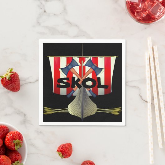 Viking Geïnspireerd Papieren Party servetten (Insitu)