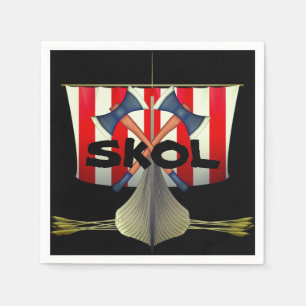 Viking Geïnspireerd Papierfeest Napkins Servet