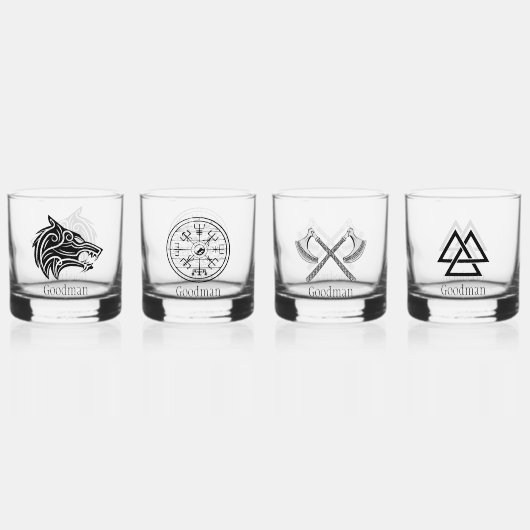 Viking gepersonaliseerd whisky glas (Voorkant)