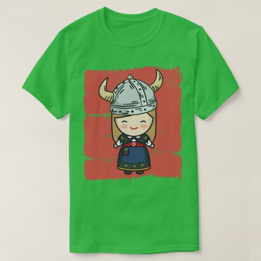 Viking Girl T-shirt (Design voorkant)