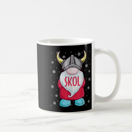 Viking Gnome Skol Christmas Norse Pajama Viking Me Koffiemok (Rechts)