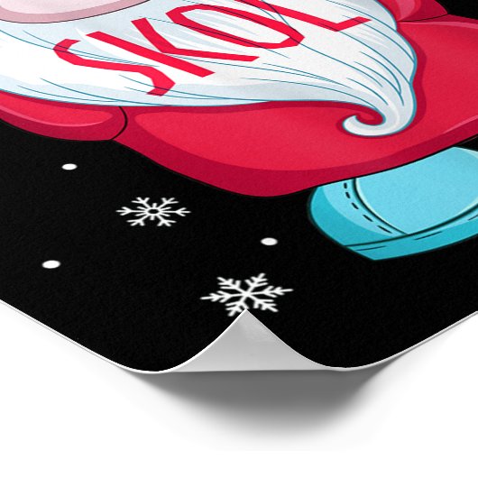 Viking Gnome Skol Christmas Norse Pajama Viking Me Poster (Hoek)