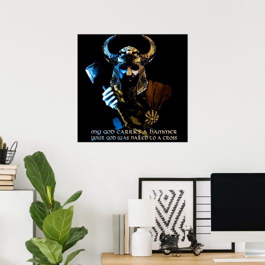 Viking God Poster (Thuiskantoor)