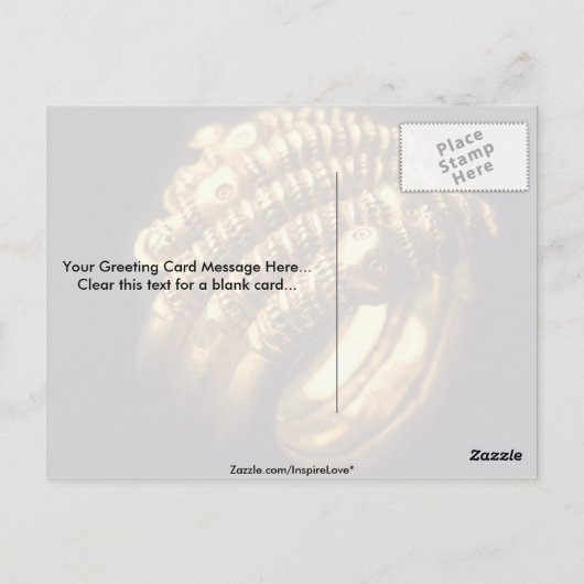 Viking Gold ring Briefkaart (Achterkant)