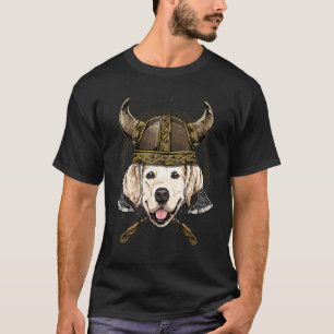 Viking Golden Retriever Renaissance Norse Pagan Va T-shirt